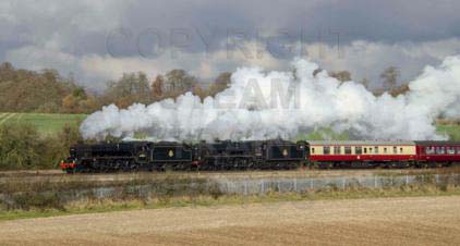 Purchase posters of 44871 Black Five &amp;  45407 THE LANCASHIRE FUSILIER